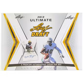 2012 Leaf Ultimate Draft Football Hobby Box