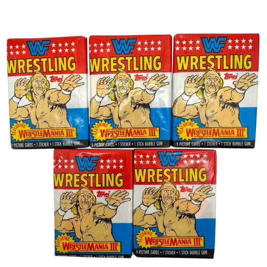 1987 Topps Wrestle Mania Wrestling Hobby Pack