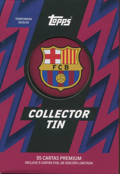 2025-26 Topps Barcelona Soccer Collector Tin
