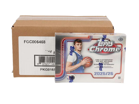 2025-26 Topps Chrome Basketball Breakers Delight 6 Box Case