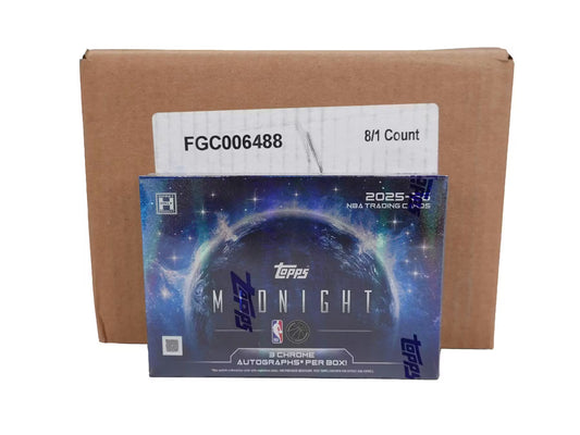 2025-26 Topps Midnight Basketball 8 box Hobby Case