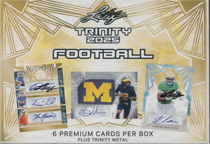 2025 Leaf Trinity Football Hobby Box