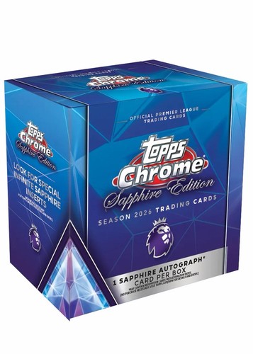 2026 Topps Chrome Premier League Sapphire Edition 10 Hobby Box Case