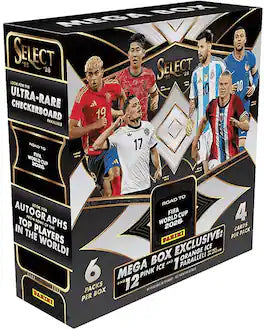 2026 Panini Select FIFA Road to the World Cup Soccer Mega Box