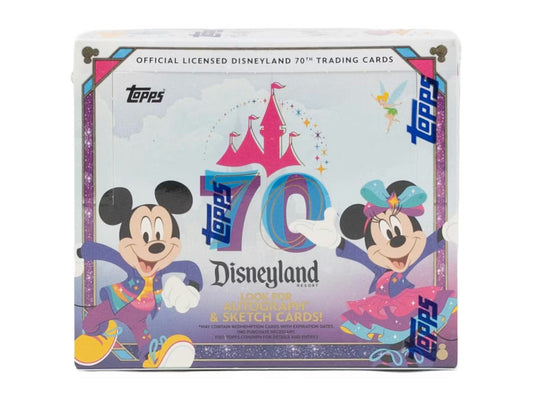 *Presale* 2025 Topps Disneyland 70th Anniversary Hobby Box *Release 3/12*