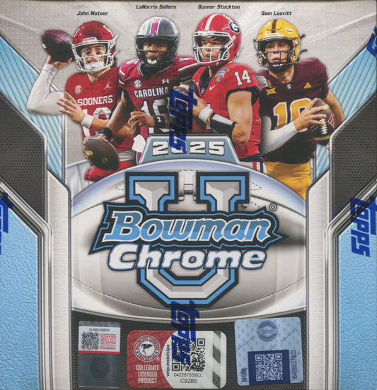 2025 Bowman Chrome U Football Mega Box