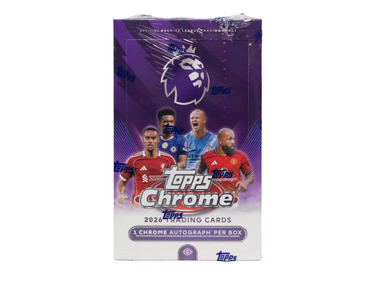 2026 Topps Chrome Premier League EPL Soccer Hobby Pack