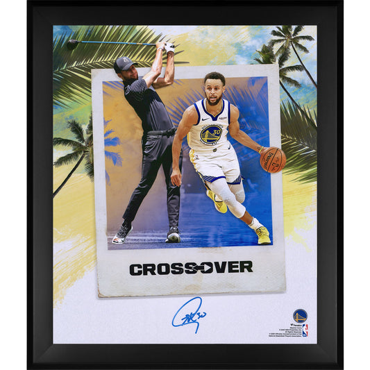 Stephen Curry 16x20 Fanatics Crossover Signed Framed Picture